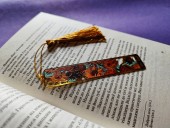 Металлическая закладка (золотая)
