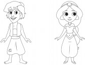 Disney Маля. Гра з кольором. Аладдін