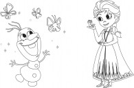 Disney Маля. Гра з кольором. Крижане серце